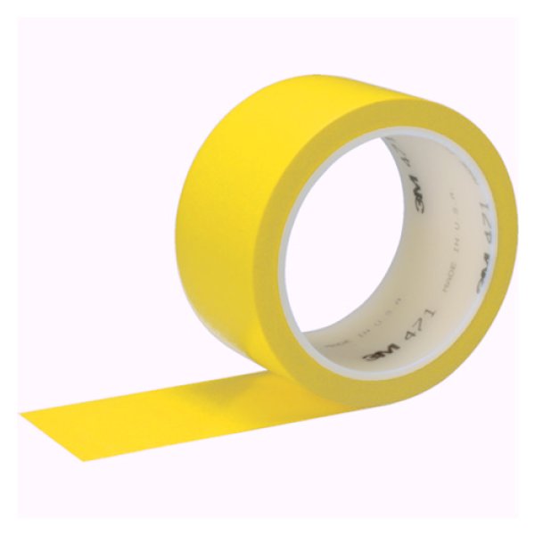 画像1: ３Ｍ　プラスチックフィルムテープ　黄色（1巻） (1)