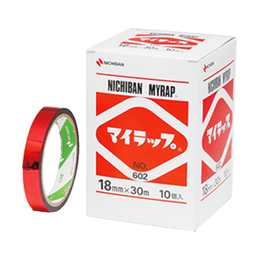 装飾テープ,マイラップ,ニチバン,No.602,赤色,小箱